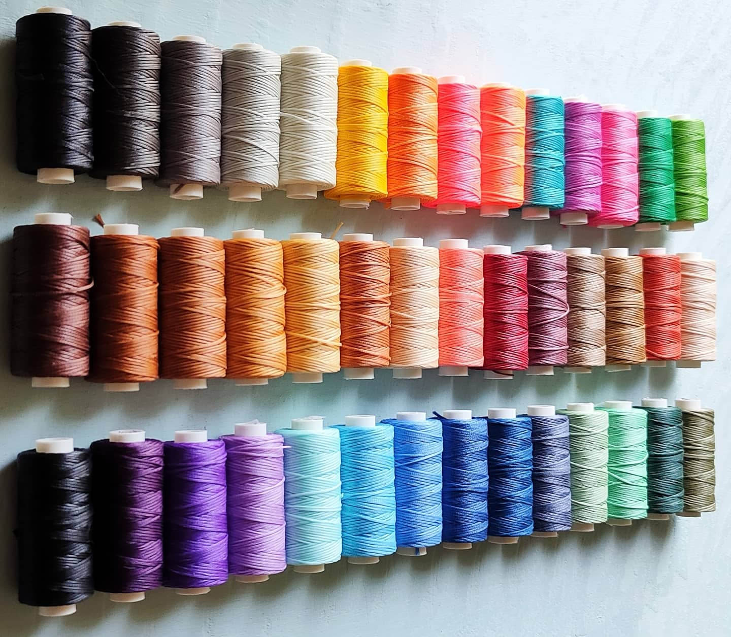 Waxed Polyester Cord for Micro Macrame