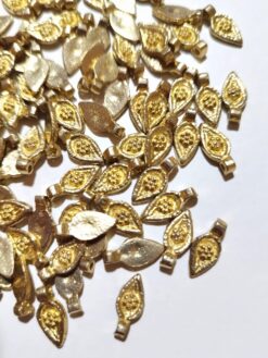 Brass Floral Charms for Jewelry Designs