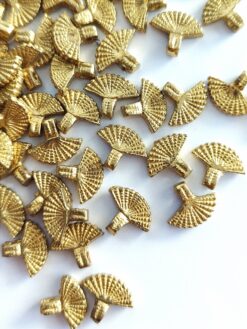 Shell Brass Charms