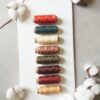 1mm Waxed Thread – flat polyester cord set in cozy fall colors