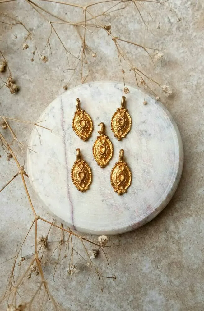 Brass Charms for Jewelry Making and micro macrame