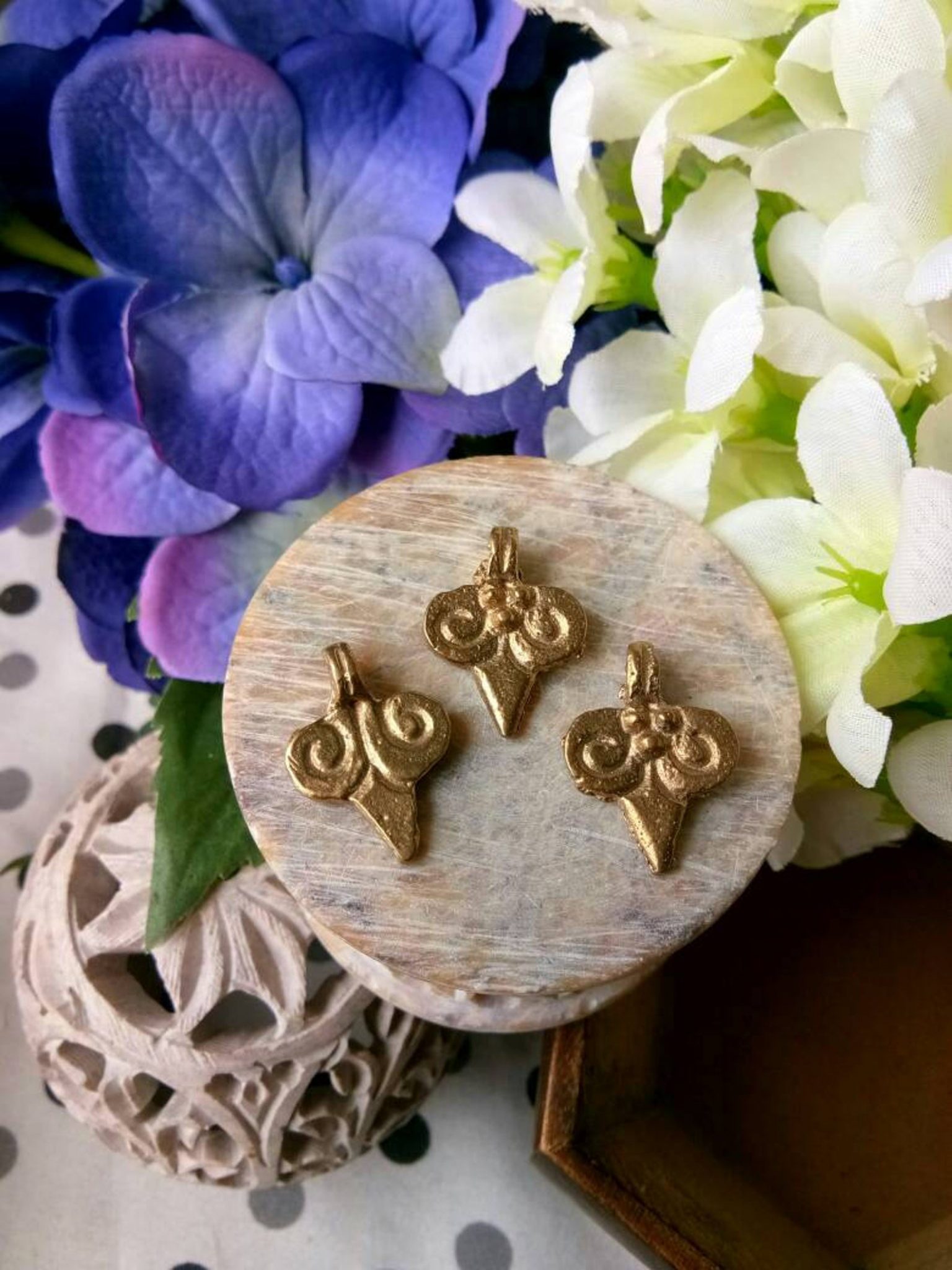 Brass Charms for Jewelry Making
