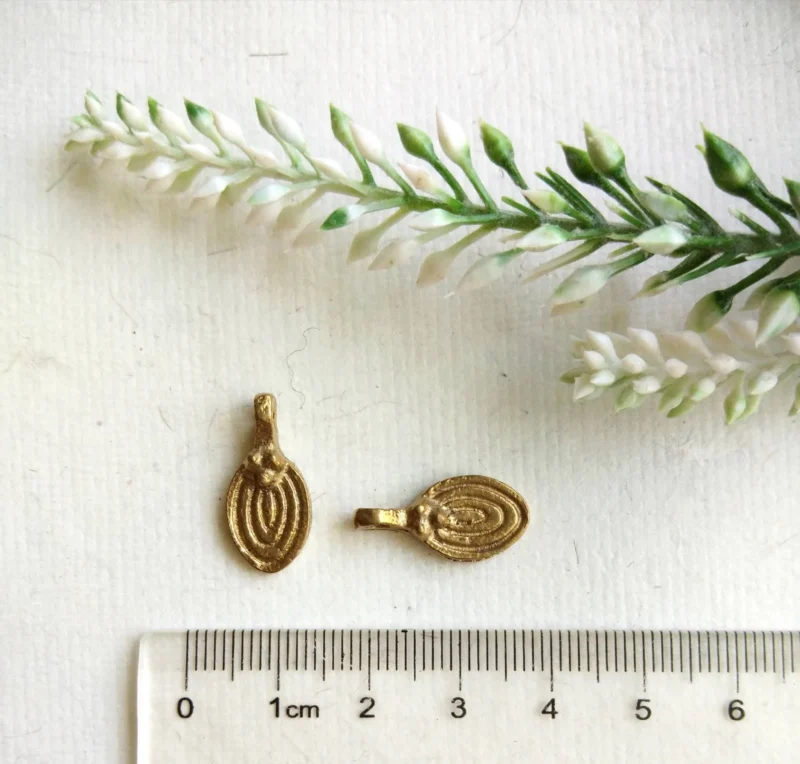Brass Charms for Jewelry Making and micro macrame