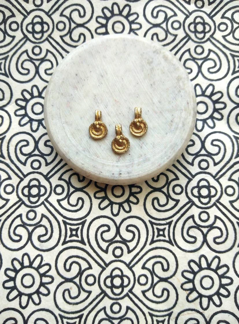 Brass Charms for Jewelry Making and micro macrame