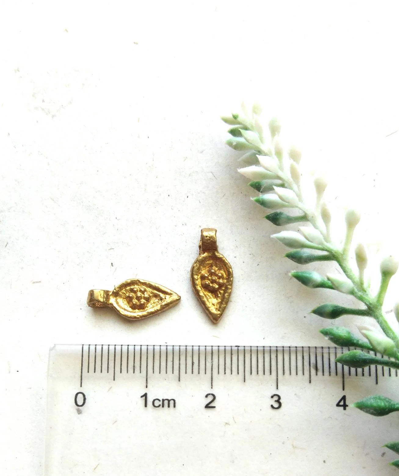 Elegant Brass Floral Charms for Crafting Accessories