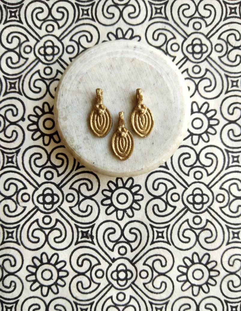 Brass Charms for Jewelry Making and micro macrame