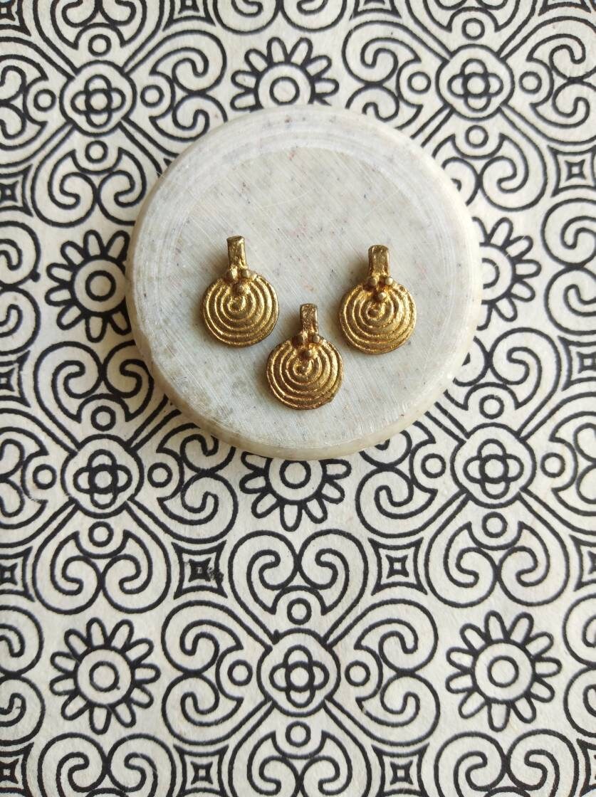 Brass Charms for Jewelry Making and micro macrame