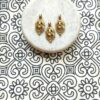 Elegant Brass Filigree Charm for Crafting Accessories