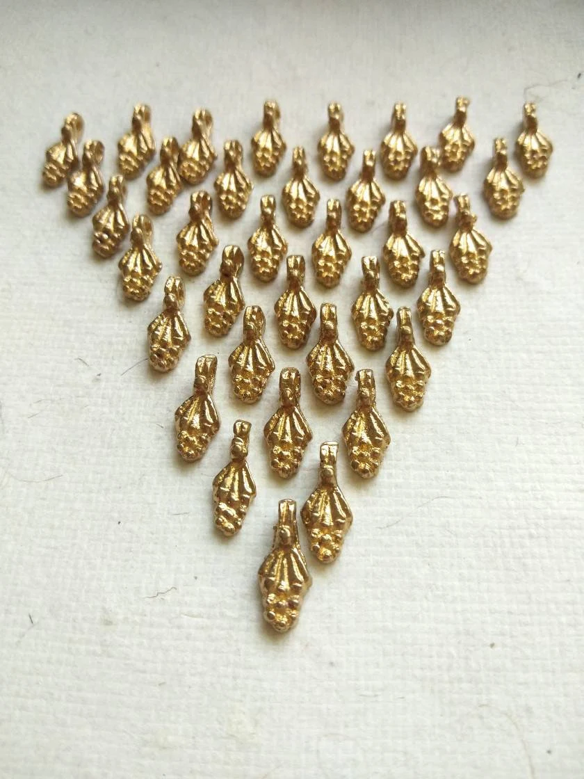 Brass Charms for Jewelry Making and micro macrame