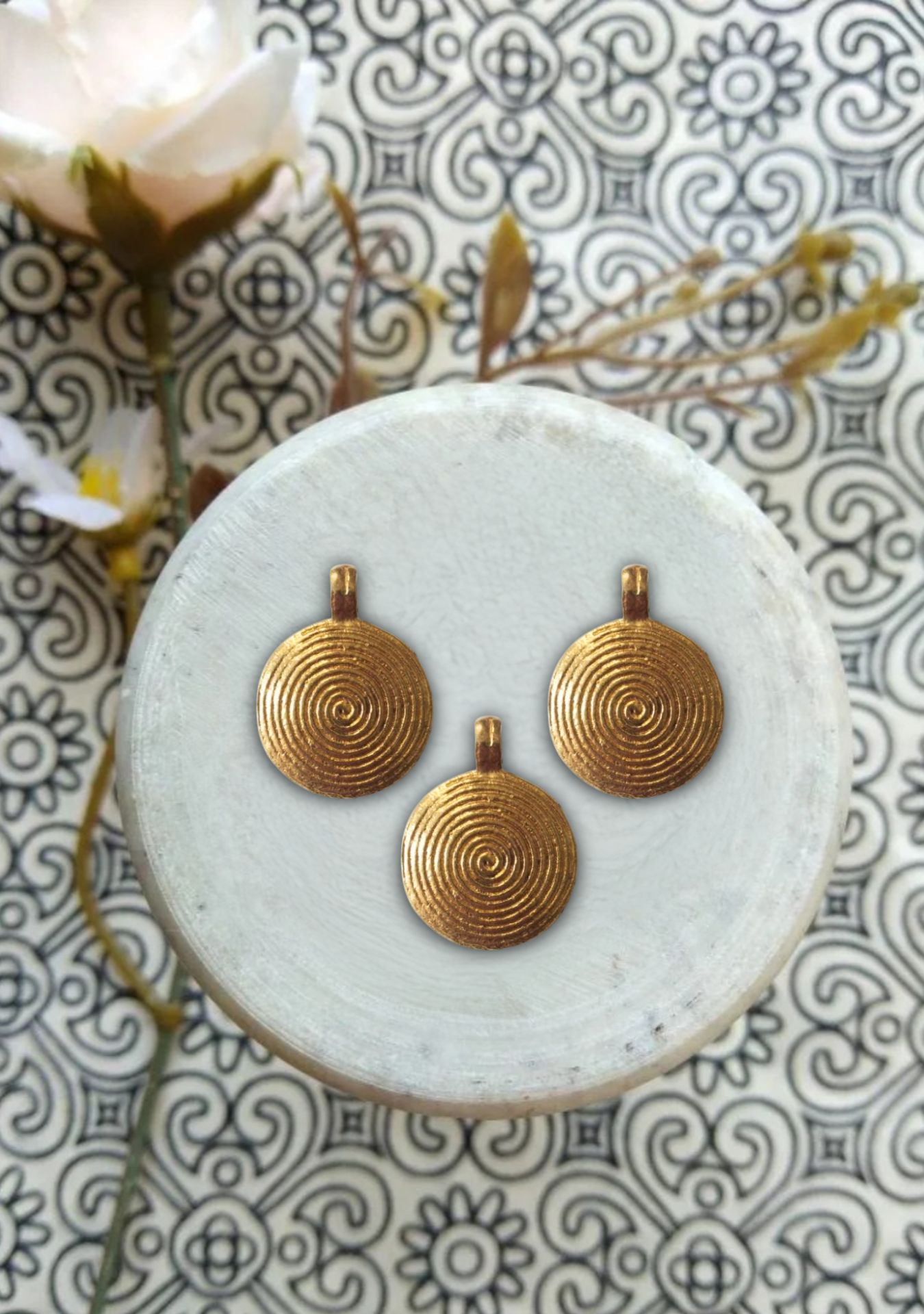 Big Spiral Charms for Jewelry Making