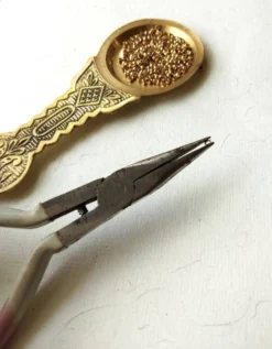 1mm Brass Stopper Beads