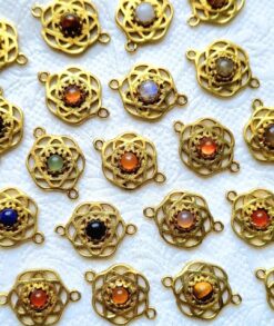 Mix stones Circle of Life Charms