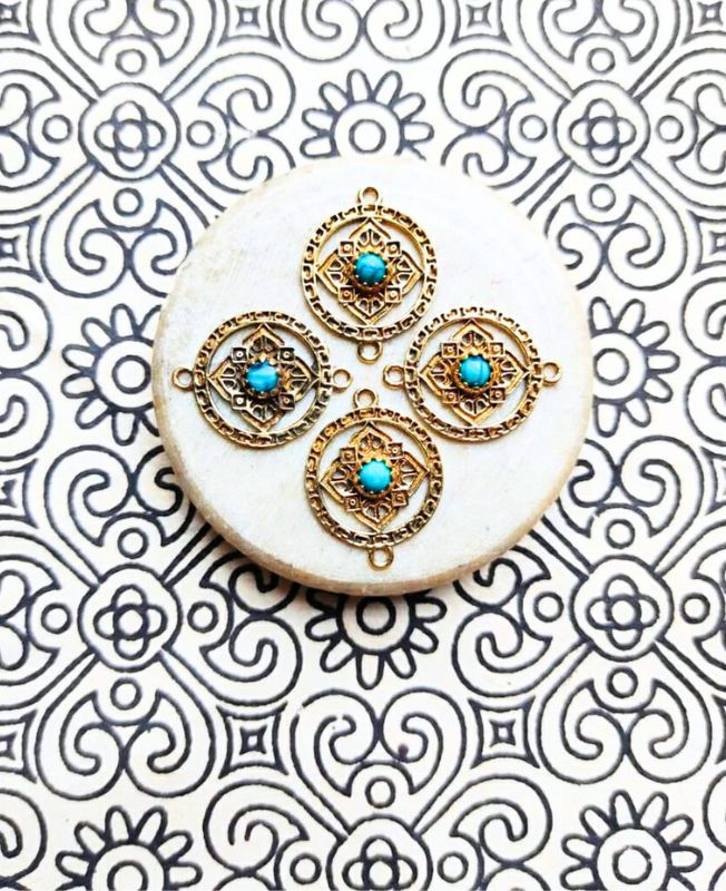 Mix Stones Mandala Charms