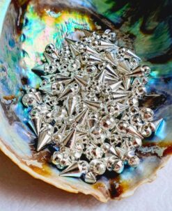 6.5MM Silver-filled brass pipe beads