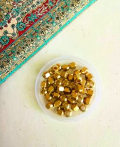 6MM Brass Geometric Beads
