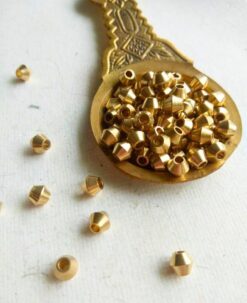 5MM Brass Geometric Beads