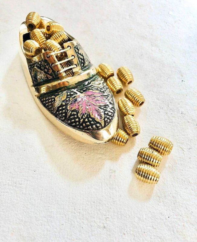 9MM Brass Pipe Geometric Beads