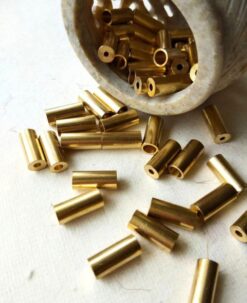 14MM Brass Big Pipe Geometric Beads