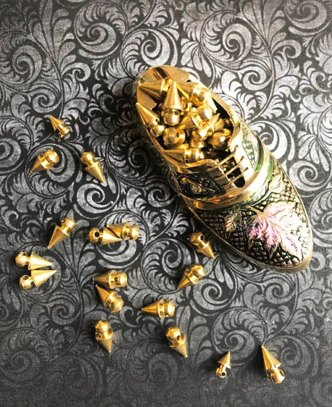 5MM Brass Charms Geometric Beads