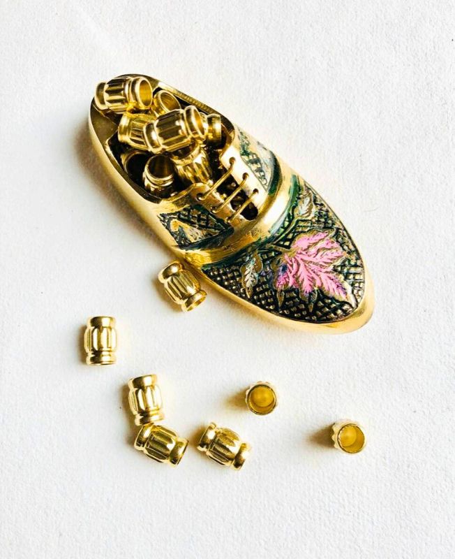 11MM Brass Pipe Geometric Beads