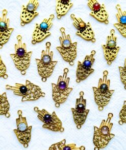 Hamsa Stone Charms