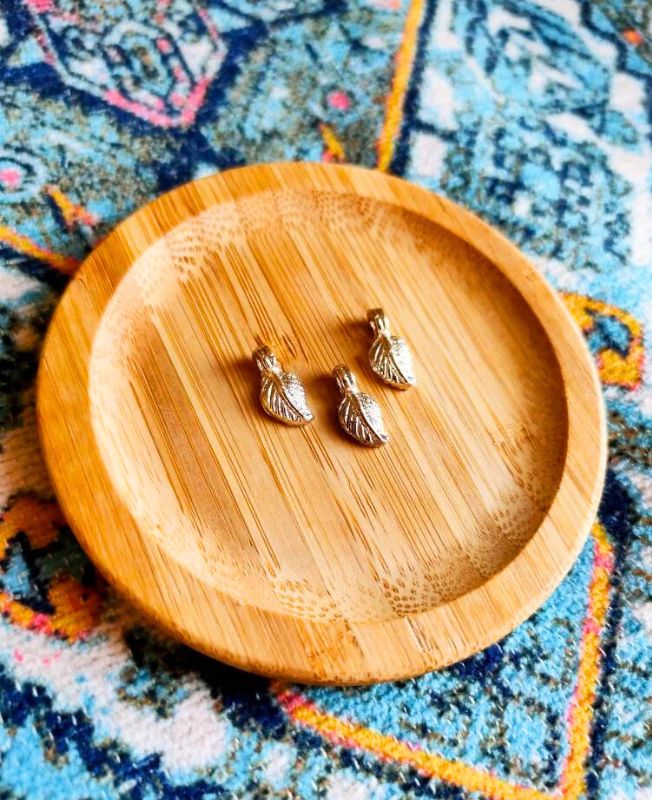 Silver Filled Leaf Charms