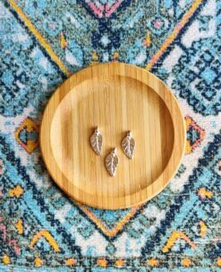 Silver Filled Leaves Charms