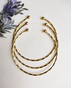 Ethnic Slim Finish Brass Choker Set