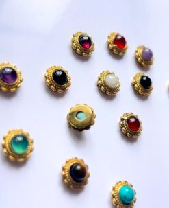 Minimalist Floral Grooved Connectors for Micro Macrame