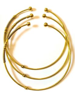 Versatile Minimalist Brass Choker Set