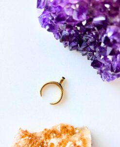 1/3/10 Pieces Crescent Moon Brass Pendant