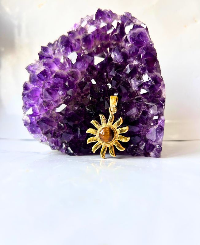 1/3/10 Pieces Minimalist Sun Flower Brass Pendant