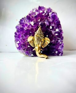 1/3/10 Pieces Divine Ganesh Face Brass Pendant