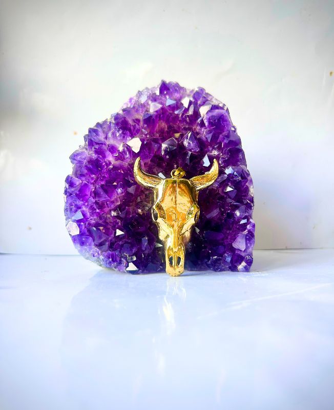 1/3/10 Pieces Horned Bull Skull Brass Pendant