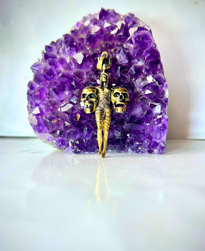 1/3/10 Pieces Winged Skull Brass Pendant