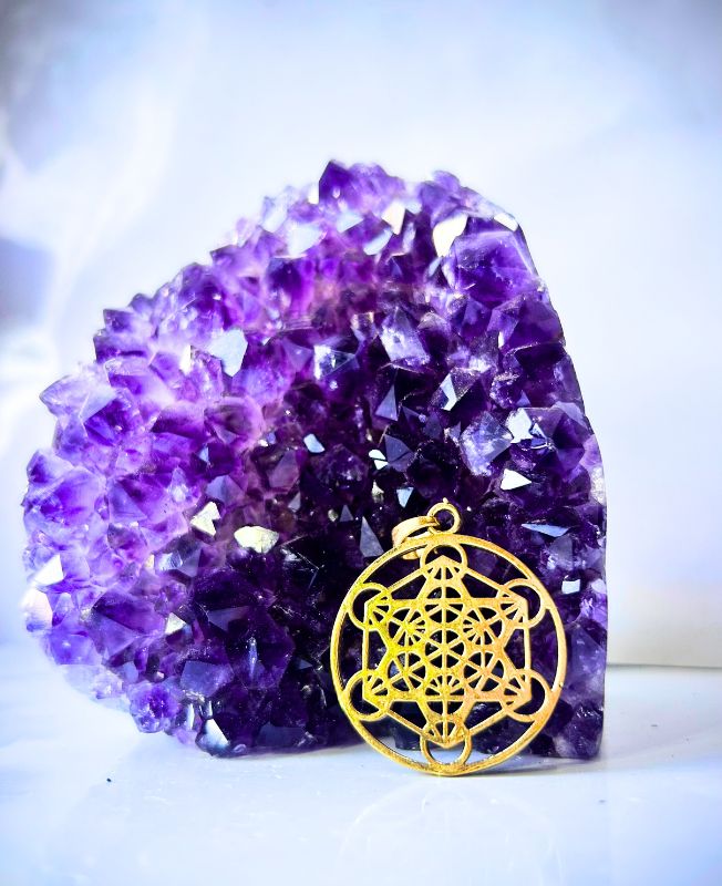 1/3/10 Pieces Metatron Cube Mandala Brass Pendant