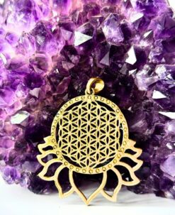 1/3/10 Pieces Lotus Flower Brass Pendant