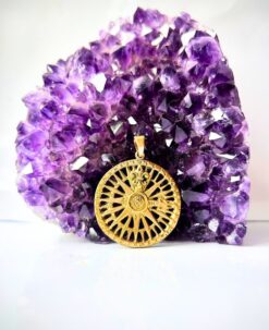 1/3/10 Pieces Wheel Brass Pendant