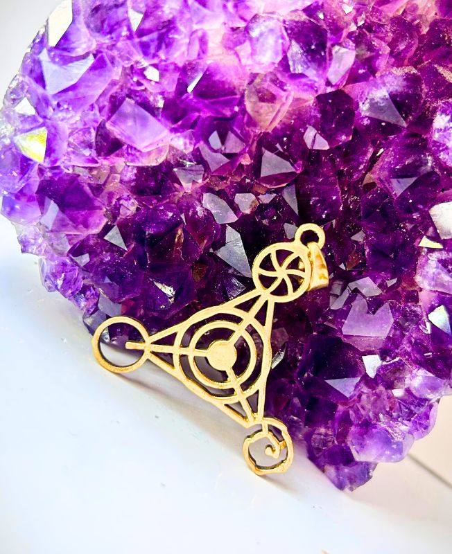 1/3/10 Pieces Triangle Mandala Brass Pendant