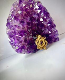 1/3/10 Pieces Coiled Twin Serpent Brass Pendant