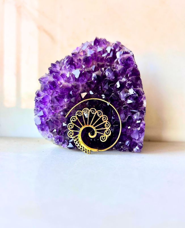 5/20 Pairs Floral Spiral Filigree Brass Earrings