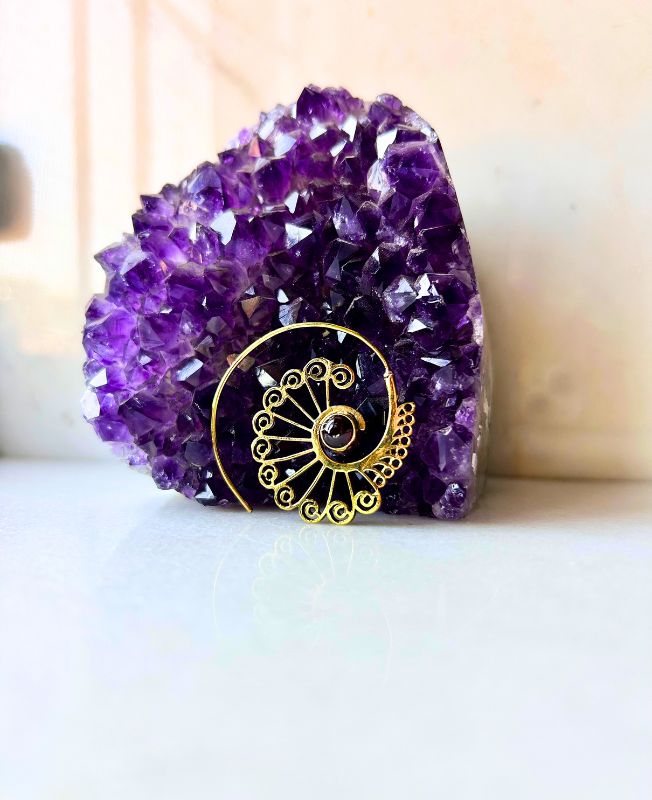 5/20 Pairs Spiral Coiled Filigree Brass Earrings