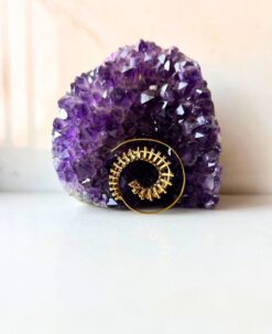 5/20 Pairs Cyclical Spiral Filigree Brass Earrings