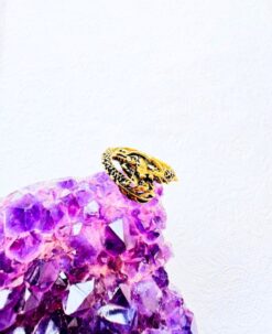 5/20 Pieces Dragon Wrap Brass Ring