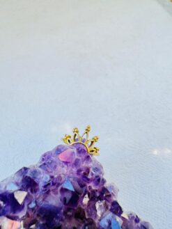 5/20 Pieces Five Point Crown Brass Ring