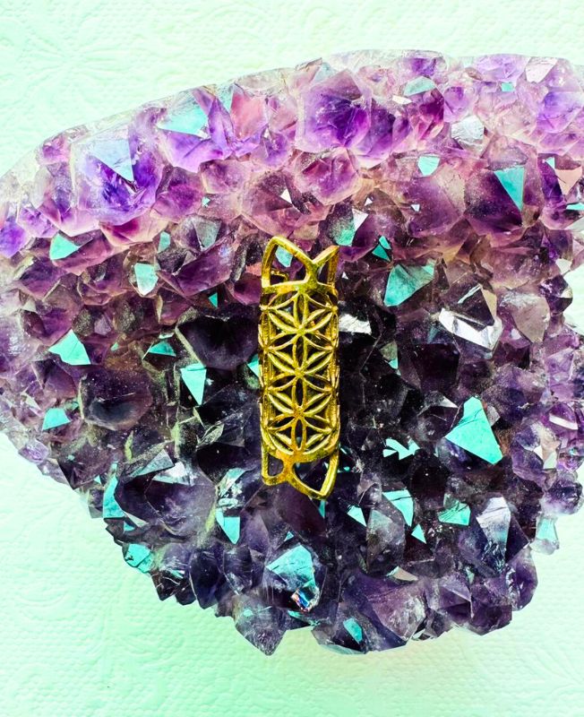 Petal Craved Brass Dreadlock Bead