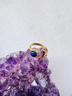 5/20 Pieces Crescent Moon Brass Ring