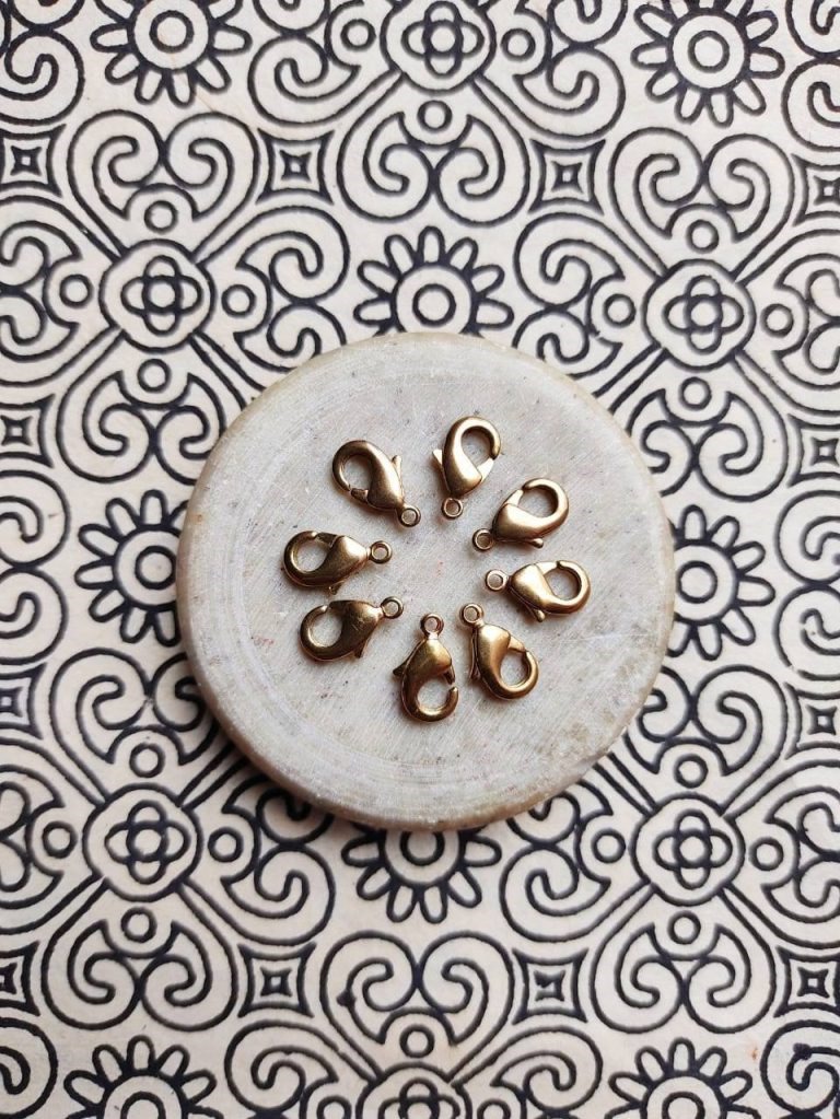 20 Pieces 13mm Brass Lobster Clasp Hooks