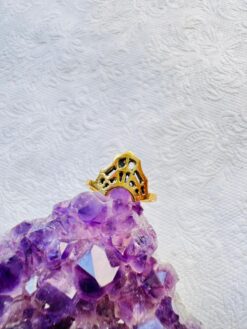 5/20 Pieces Geometric Arch Brass Ring