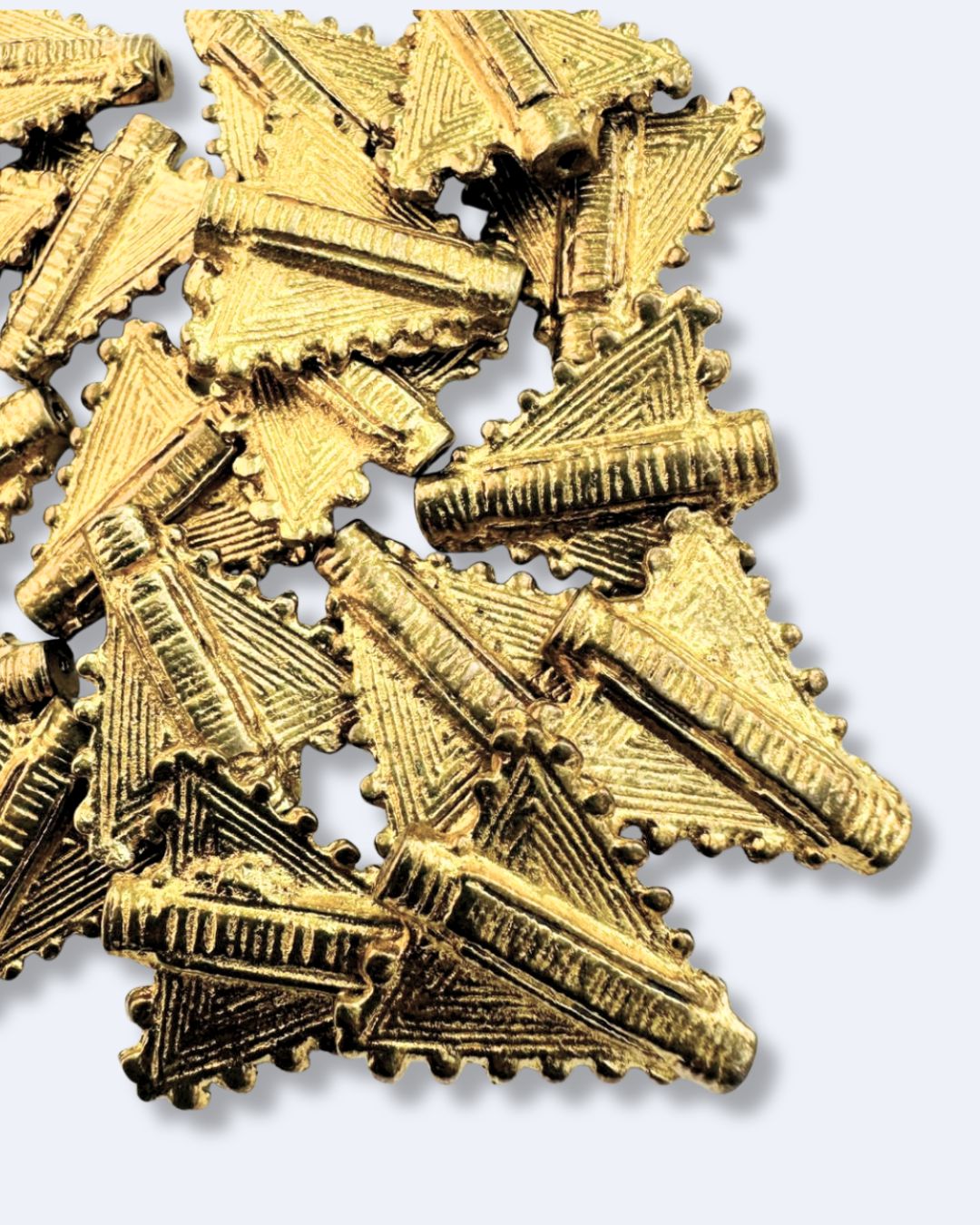 Triangle Shape Brass Charms